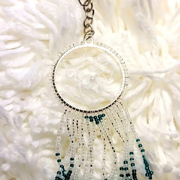 Beaded Dreamcatcher Keychain